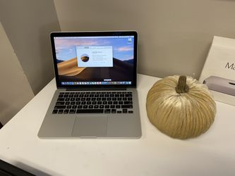 Apple 13” 2015 MacBook Pro Retina 2.9ghz Core i5 16gb RAM 512gb Flash 1.5ghz Intel Iris webcam WiFi HDMI Dual Thunderbolt Ports macOS Mojave