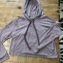 Cropped work out hoodie