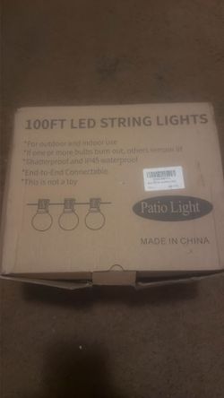 Patio Lights Indoor/outdoor Globe String Lights 100ft
