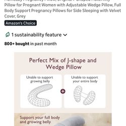 MOMCOZY Pregnancy Pillow 