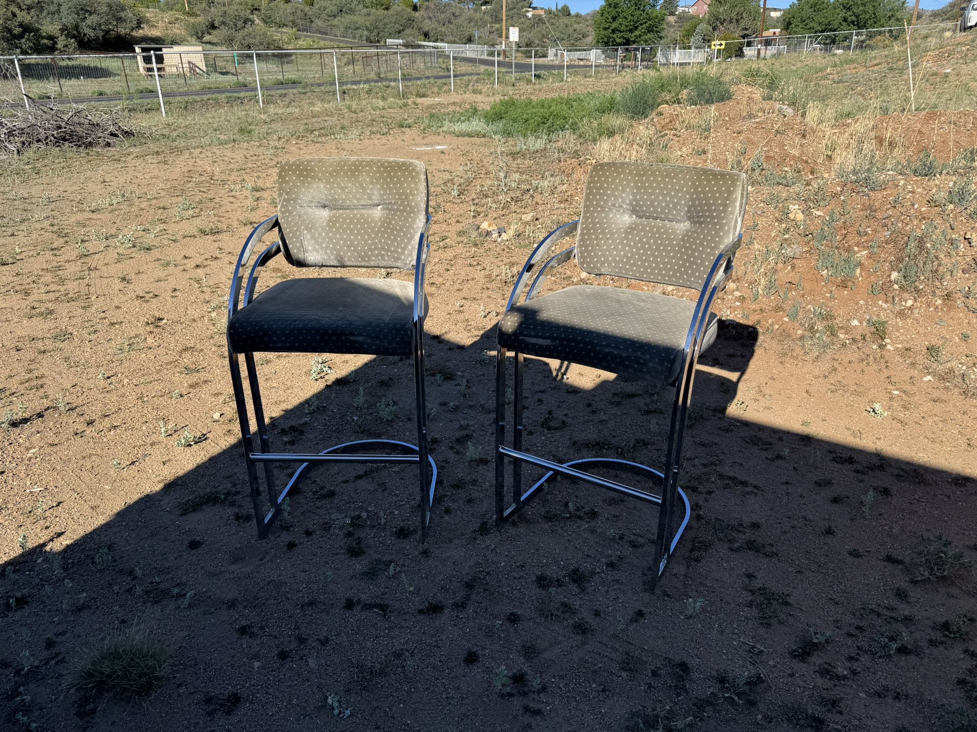 Vintage Mid century Counter Height Stools