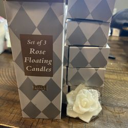 Floating Candles, Rose Shape (30 Count)