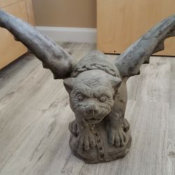 Winged Concrete Gargoyle

