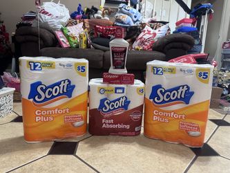 $20 Scott bundle! Toilet paper. Paper towels and Colgate