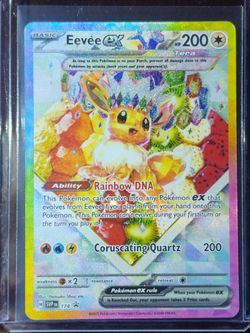 Pokémon TCG Eevee EX 174 Prismatic Evolutions Black Star Promo Card