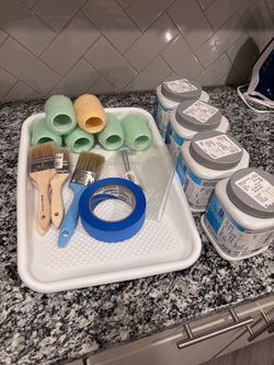 Painting Supplies Bundle with Paint