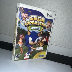 Sega Superstars Tennis (Nintendo Wii, 2008) CIB Complete In Box
