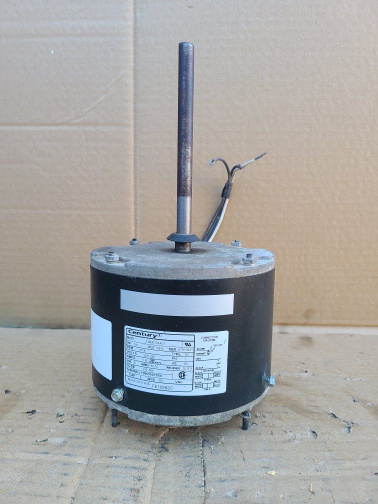 1/4 HP 208-230V 1075RPM AC UNIT CONDENSER MOTOR. I HAVE ANY SIZE ON CAPACITORS CONDENSER AND BLOWER MOTORS.