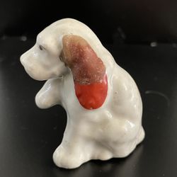 VTG Ceramic/porcelain Dog In Sitting Position With Paw Raised Made In Japan 