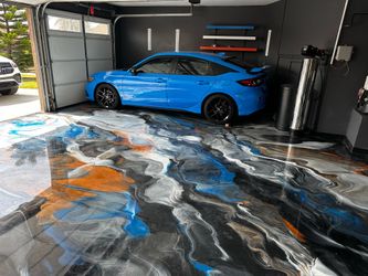 Epoxy flooring flakes & metallic