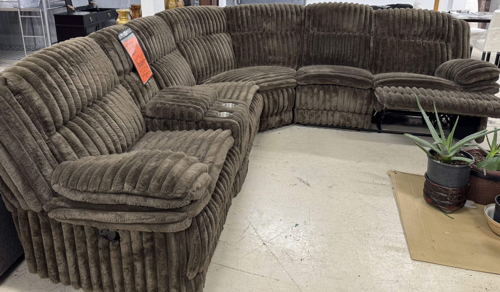 New Large Recliner Sectional