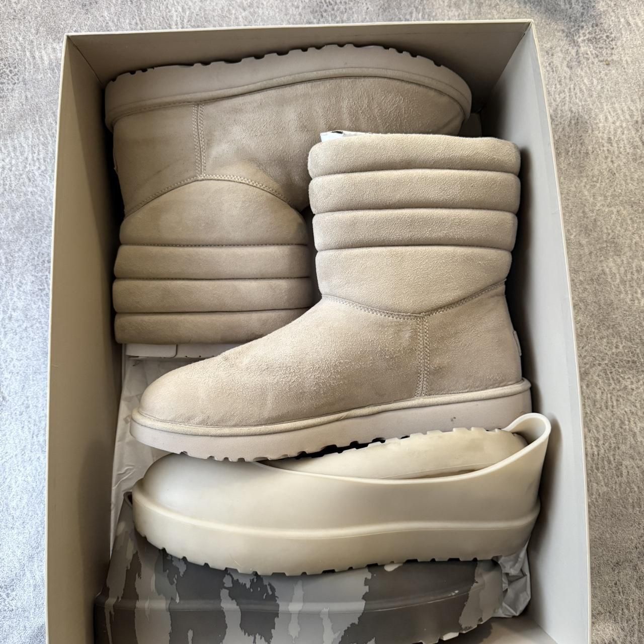 UGG Men's Cream and Tan Boots