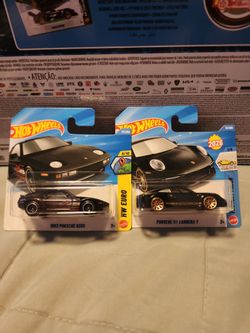 Hot Wheels Short Card 1983 Porsche 928s and 911 Carrera T