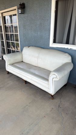 White Leather Couch