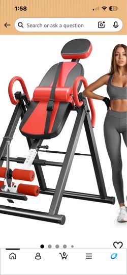 YOLEO Gravity Inversion Table for Back Pain Relief 2026 New Inversion Table w/Lumbar Support, Easy to Assemble, Back Stretcher Machine 300 lbs