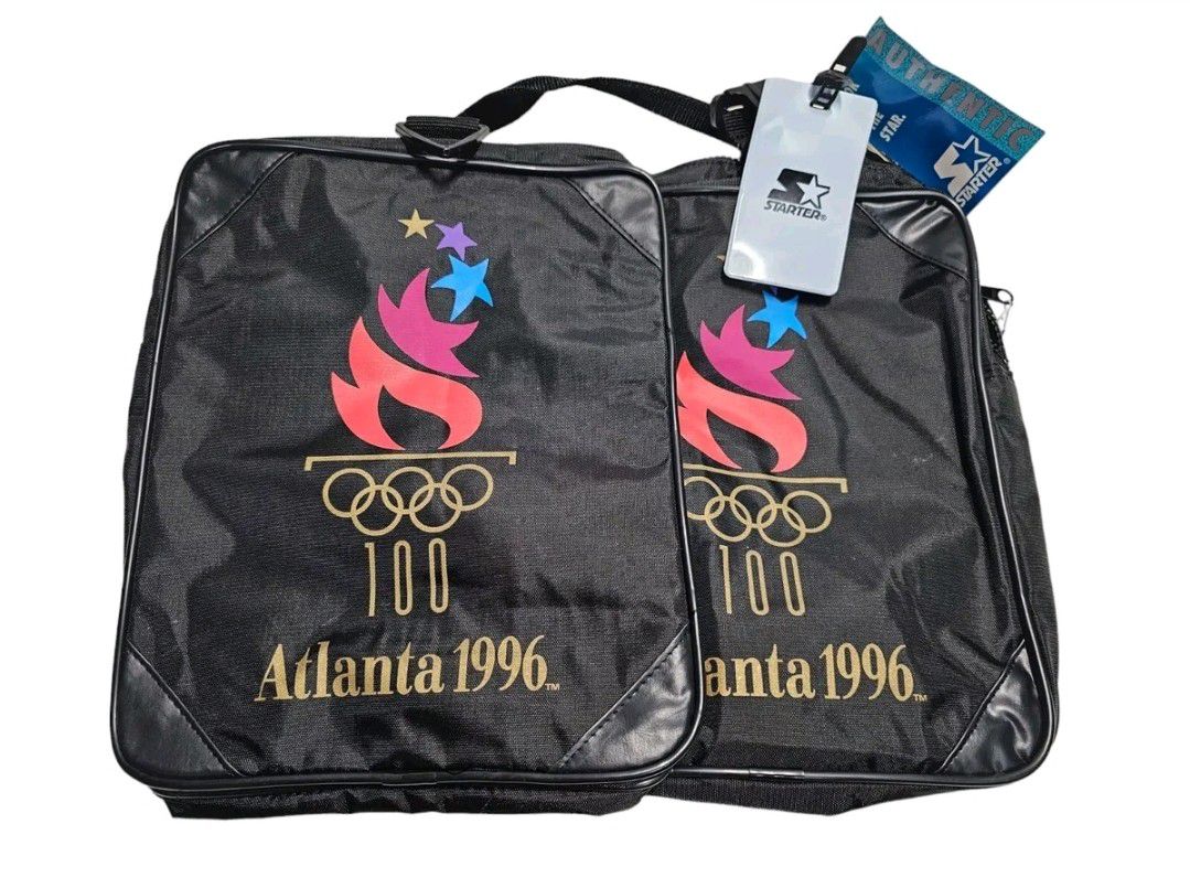 Vintage Starter Atlanta 1996 Olympics Duffle Gym Traveling Bag Black NEW