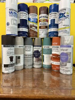 Rust Oleum & Valspar $4.49 Each