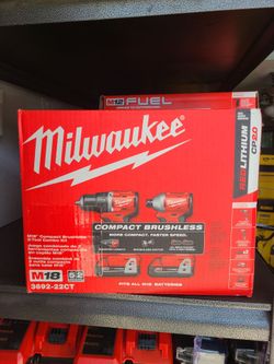 Milwaukee M18 Compact Brushless 2-Tool Combo Kit