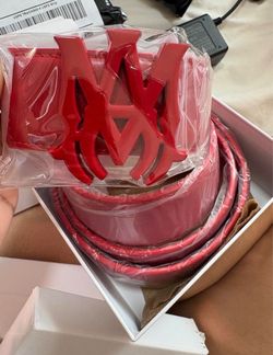 🔥 AMIRI Red Leather Logo Belt 🔥