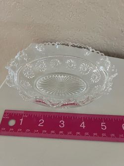 Vintage Sandwich Glass Nut Dish