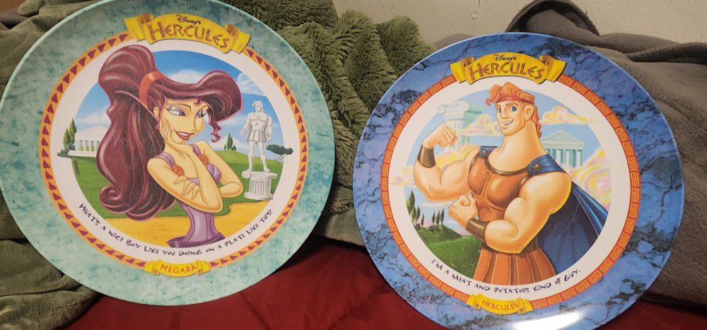 Disney Hercules Plates Lot Of 5