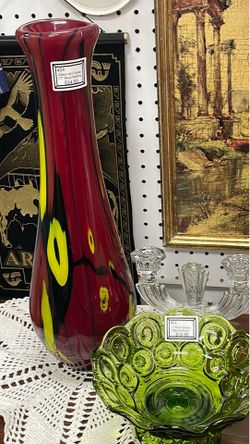 Vase Art Glass Large Mexico