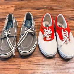Van’s + Sperry Shoe Pairs Size 12