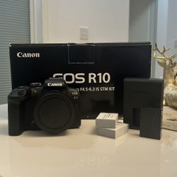 CANON R10 CAMERA + EXTRAS
