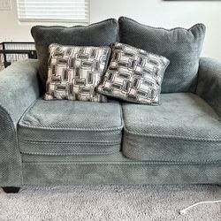 Two Grey Couches