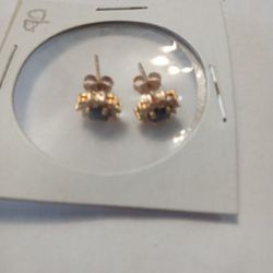 Sapphire And Diamond Earrings 