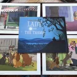 Lady In The Tramp Set Of 4 Prints 