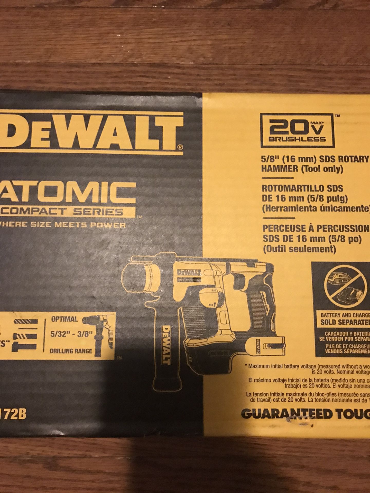 Dewalt 20v 5/8” SDS Rotary Hammer Tool Olny $150 Firm