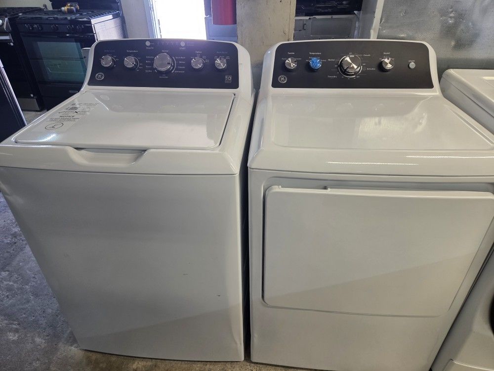 Ge Top Load Washer And Dryer Electric Set. Warranty Financing With Snap If You Qualify New Condition.
