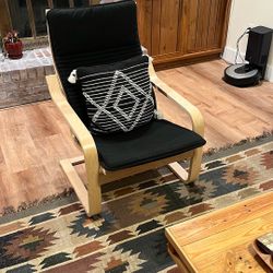 Ikea Chair With Pillow 