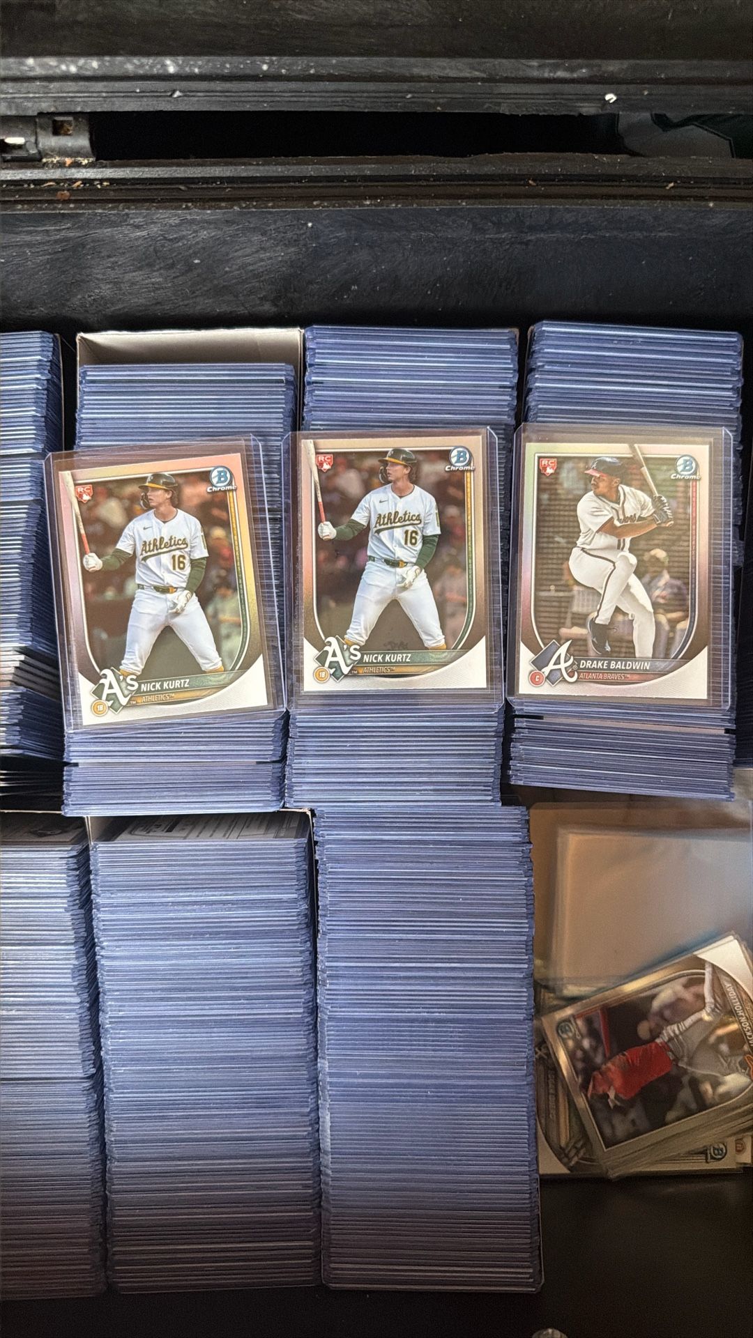 Bowman Red Rookie Redemption 3 Cards