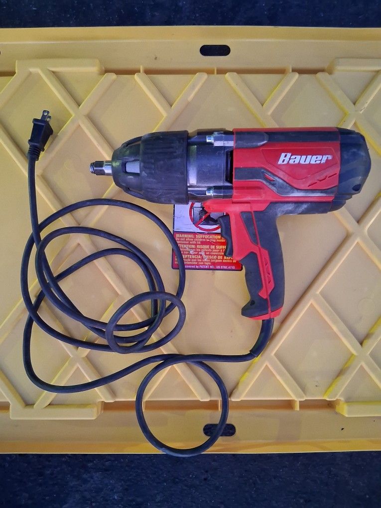 Bauer 8.5 AMP 1/2 Inch Impact Wrench w/ Rocker Switch