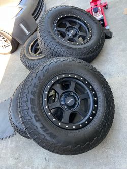 Set of (5) - Tundra 5x150 - 18” wheels on 35” Falkens