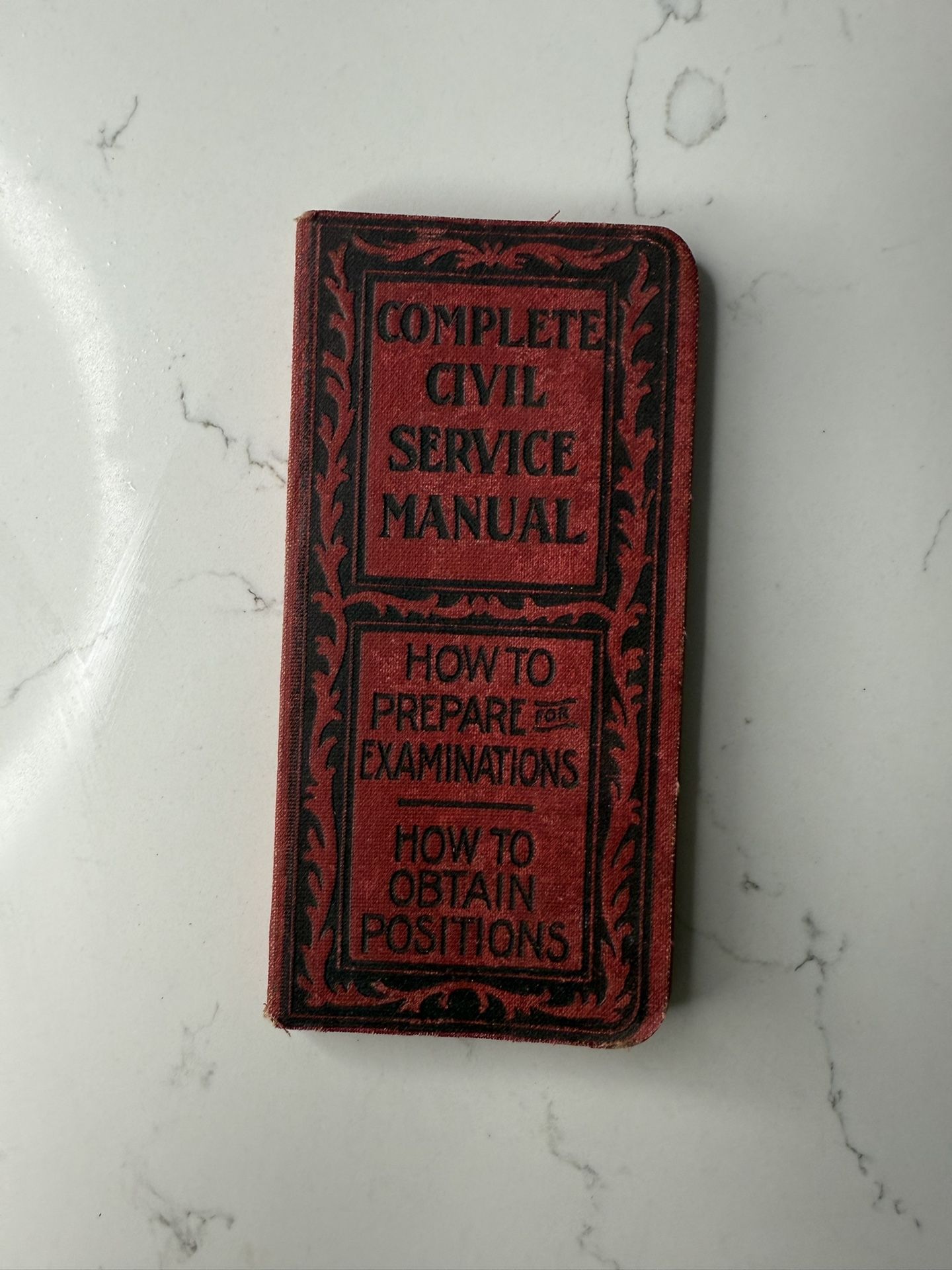 Antique Civil Service Booklet