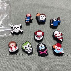 10 Scary movie croc charms 