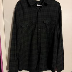 RSQ Green Checkered Flannel 