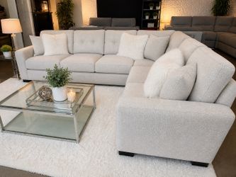⭐️ FREE DELIVERY 🚚 Grey sectional couch