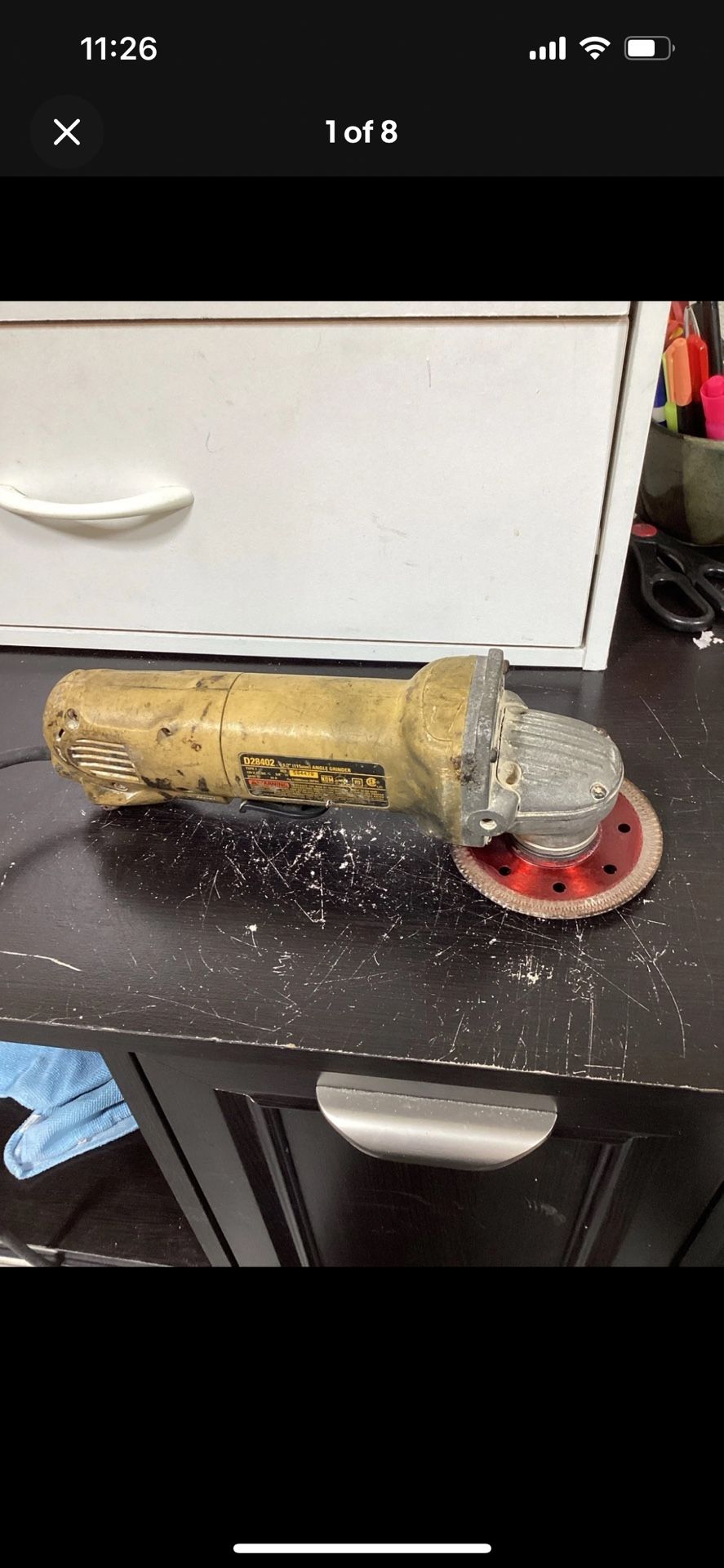 DeWALT D28402 10a 4 1/2" High Performance corded angle grinder with blade TESTED