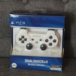 SONY OEM PlayStation 3 Classic White Dualshock 3 Wireless Controller Brand New