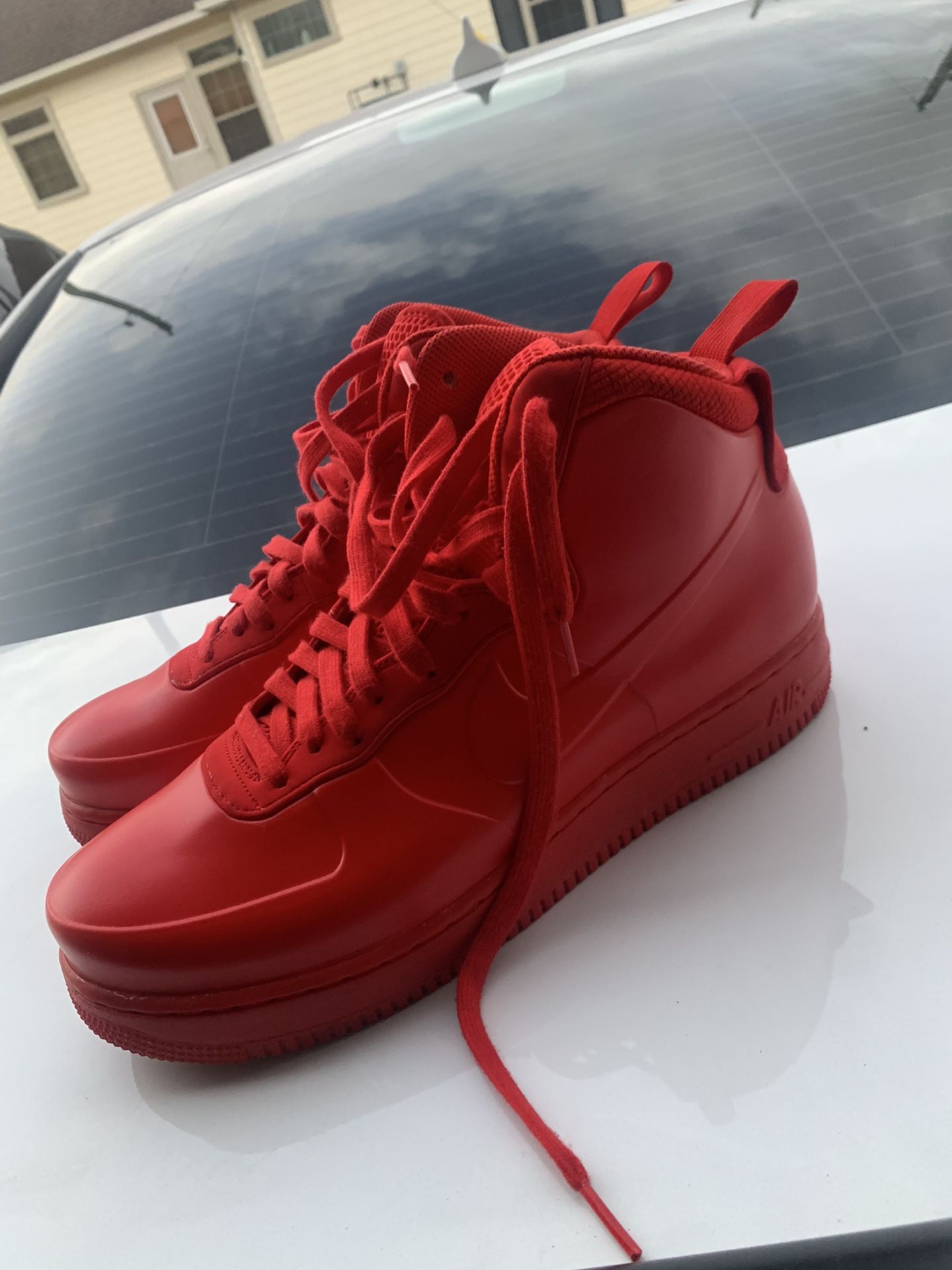 Nike Foamposite Air Force One (Red)