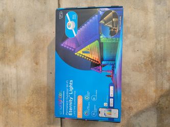 Christmas Lights--- Enbrighten WiFi VIBE Color-Changing Permanent Outdoor Eternity Eave Lights, 72 Lights, 100ft. White