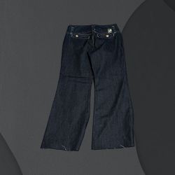 Bootcut Jeans Dark Blue Denim Size 9 - Glo Jeans