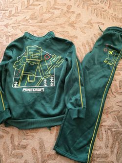 Minecraft joggers 2 pc set boy sz 10