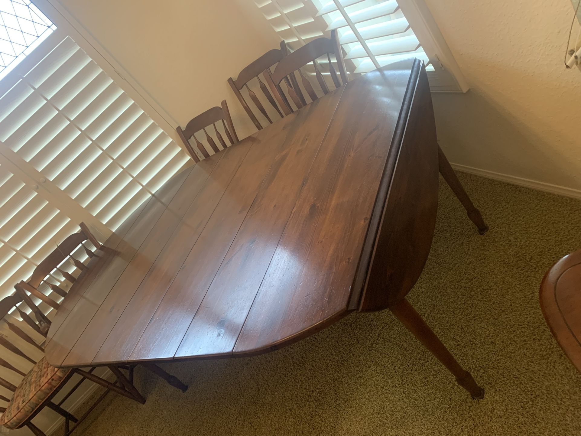 Nichols And Stone Drop Leaf Extension Dining Table