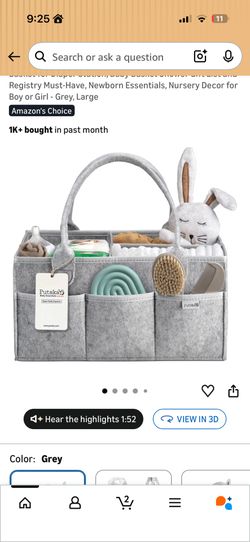 Diaper caddy