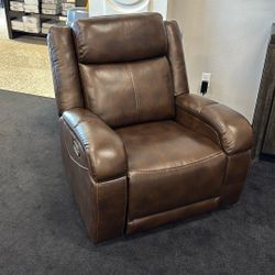 Brown Power Recliner
